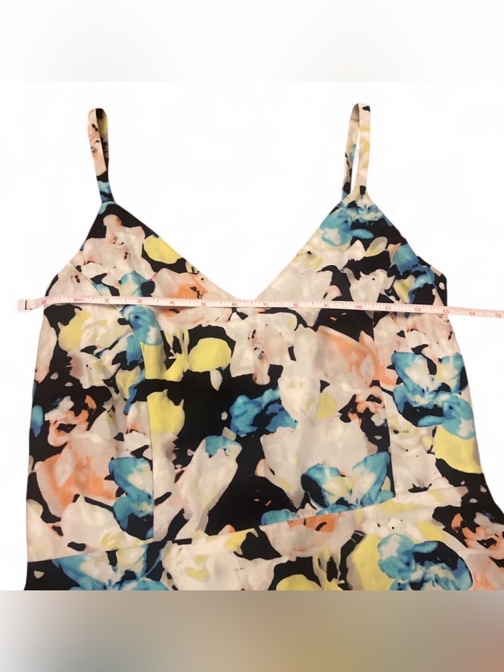 Parker Silk Floral Spaghetti-Strap Mini Dress - Black Multi Woman’s Y2K Luxury - Picture 6 of 8